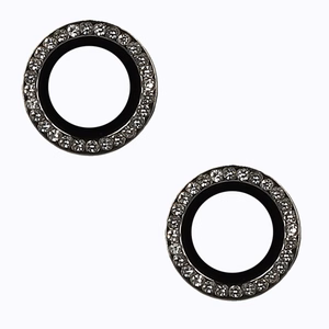 Закалённое стекло Hard Diamond для камеры (LENS) для iPhone 15/15 Plus чёрный (lens 2 шт.)