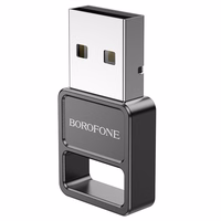 Bluetooth adapteris Borofone DH8 Bluetooth 5.1 melns