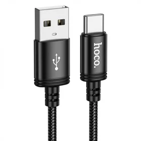 Kabelis USB-A uz USB-C Hoco 3A 3 m X91 melns