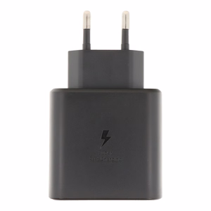 Lādētājs Samsung Super Fast Charging (Type-C) EP-TA845 45W, juodas, no logo