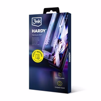 LCD tempered glass (2 pcs.) with applicator 3mk Hardy Hardura 9H Apple iPhone 17 Pro Max melns