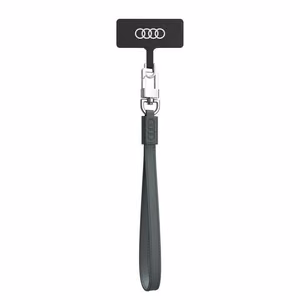 Audi universāla tālruņa siksniņa 28cm 10mm ādas pelēka AU-HSLSL-GT/D1-GY
