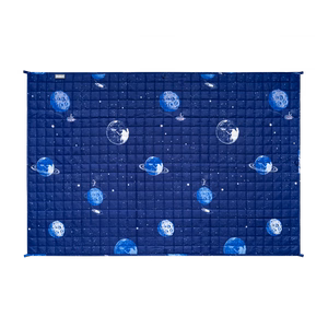 Weighted sensory blanket for children, 100 x 150 cm, 4 kg, space pattern