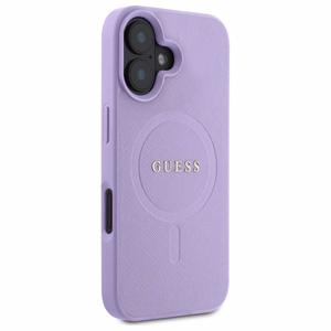 Guess Saffiano Magnētiskais Viedtālruņa apvalks iPhone 16 - violets