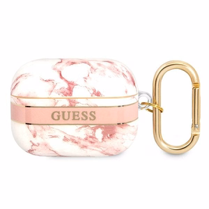 Guess GUAPHCHMAP чехол для AirPods Pro розовый/розовый Marble Strap Collection