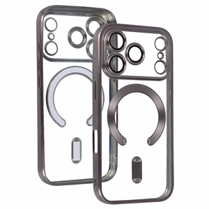 Металлический чехол MagSafe для iPhone 17 Pro Max титановый