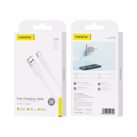 FONENG kabelis XS07 USB-C 3A 1M balts