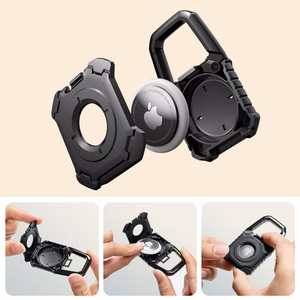 Tech-Protect Kevlar apvalks Apple AirTag 1/2 - melns