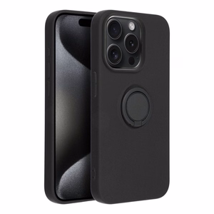 SILIKONA GREDZENS viedtālruņa apvalks IPHONE 15 Pro melns