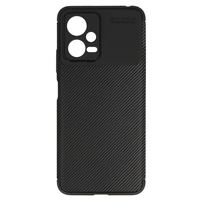 Vennus Carbon Elite viedtālruņa apvalks Xiaomi Redmi Note 12 5G/Poco X5 Melns