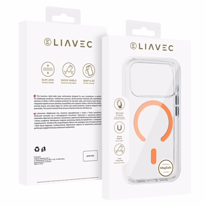 Liavec Pure maciņš priekš Iphone 17 Pro papaijas