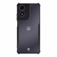 Tactical Quantum Stealth Maciņš priekš Motorola G04 Caurspīdīgs/Melns