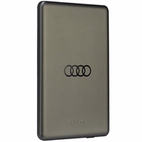 Portatīvais lādētājs Audi Big Logo Magnētiskais indukcijas 15W 5000mAh - pelēka