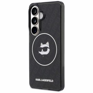Karl Lagerfeld maciņš IML Repeated Choupette MagSafe priekš Samsung Galaxy S26 melns