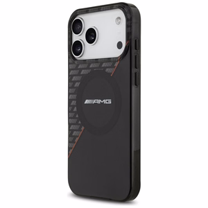 Mercedes AMG IML Double Layer Rhombs vāciņš modelim iPhone 18 Pro Max / 17 Pro Max, saderīgs ar MagSafe – melns un sarkans
