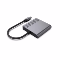 Gembird A-CM-HDMIFDPF-01 USB-C uz HDMI/DP adapteris