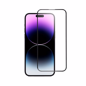 Закалённое стекло для iPhone 14 PRO MAX (full glue) Blue Star 5D чёрное