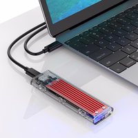 Orico TCM2-C3 M.2 NVME uz USB-C 10Gb/s disku ierīce - sarkana