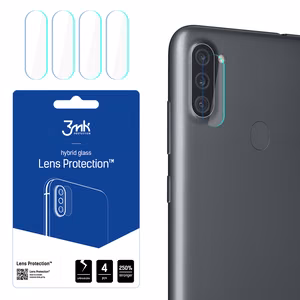 Hibrīda stikls 3MK Hibrīda stikls kameras SAMSUNG GALAXY A11 priekš kamerai 4 gab.