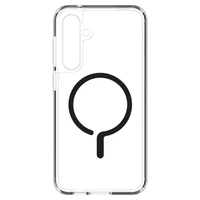 Spigen Ultra Hybrid OneTap Ring magnētiskais viedtālruņa apvalks ar MagSafe Samsung Galaxy S23 FE - caurspīdīgs melns