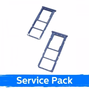 SIM Holder Saderīgs ar Samsung A750 A7 2018 SIM card holder Zils original (Service Pack)