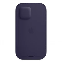 APPLE Ādas kabatas maciņš tumši violets IPHONE 12 / 12 PRO Bez iepakojuma
