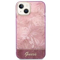 Guess GUHCP14MHGJGHP iPhone 14 Plus 6.7 "rozā/rozā cietais apvalks Jungle Collection