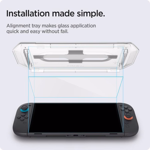 Spigen Glas.Tr "EZ FIT" grūdētais stikls 2-vnt komplekts Nintendo Switch 2 - Skaidrs