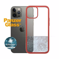 PanzerGlass ClearCase viedtālruņa apvalks iPhone 12 Pro Max – caurspīdīgs un sarkans