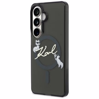 Karl Lagerfeld IML KC Script MagSafe Maciņš for Samsung Galaxy S26 Plus - melns