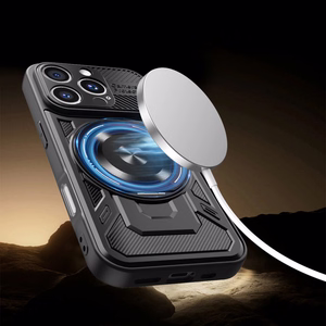 Defender Armor Mag viedtālruņa apvalks iPhone 15 6,1" melns