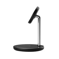 Tech-Protect QI15W-A39 2in1 MagSafe uzlādes stacija - melna