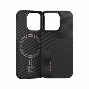 Benks Montage Magnētiskais Armor Air Kevlar viedtālruņa apvalks PC rāmis 600D+1500D (MB65) Iphone 16 Pro melns
