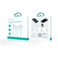 Devia 3in1 kabelis Smart EA520 USB-C - USB-C + Lightning balts ar indukcijas magnētisko lādētāju Apple Watch