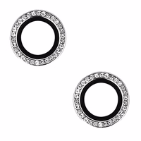 Aizsargstikls CIETĀS DIAMOND kamerai (OBJEKTĪVS) Iphone 16/16 Plus sudraba (2 objektīvi)