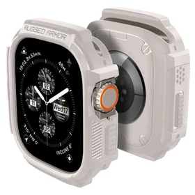 Spigen Rugged Armor apvalks Apple Watch Ultra 1 / 2 (49mm) - bēšs