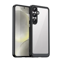 Kosmosa apvalks ar želejas rāmi Samsung Galaxy S25+ - melns