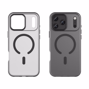 Чехол Magnetic Abrasive для iPhone 17 Pro совместимый с MagSafe - матовый чёрный