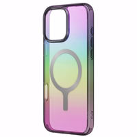 Uniq Iridescia Magclick uzlādes apvalks iPhone 16 Pro – melns