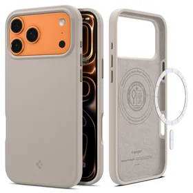 Spigen Silicone Fit Magnētiskais viedtālruņa apvalks iPhone 17 Pro Max - Pelēks