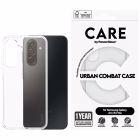CARE by PanzerGlass Flagship Urban Combat Maciņš for Samsung Galaxy M17 5G / A17 / A17 5G - caurspīdīgs