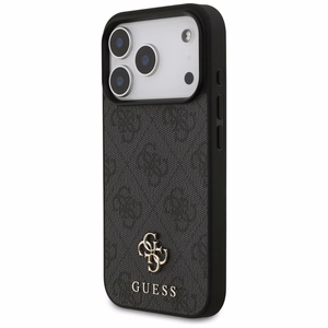 Guess 4G Small Classic Logo MagSafe vāciņš iPhone 18 Pro / 17 Pro – melns
