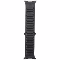 Siksniņa Audi Logo Genuine Leather Magnetic Ring priekš Apple Watch 40/41/42mm melns