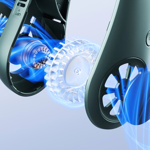 Jisulife Life3 pārnēsājams USB kakla ventilators, zaļš