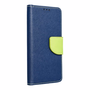 Flip case for iPhone 15 PRO MAX Fancy Book navy blue / lime