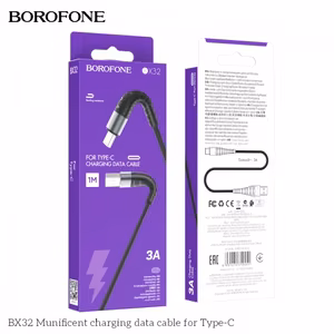 USB Cable Hoco "BX32" Black "Type-C" 100cm (up to 5A)