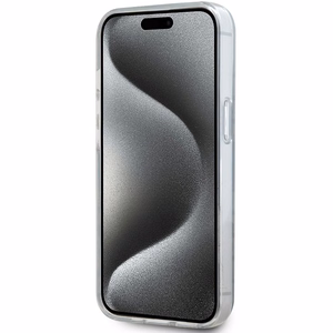 DKNY IML mono un svītru magnētiskais viedtālruņa apvalks iPhone 15/14/13 - melns