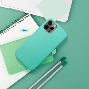 ROAR viedtālruņa apvalks COLORFUL JELLY priekš iPhone 13 mentola zaļais