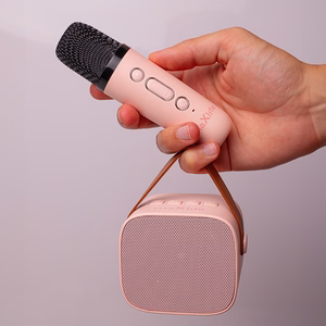 Maxlife Bluetooth karaoke skaļrunis MXKS-100 rozā krāsā