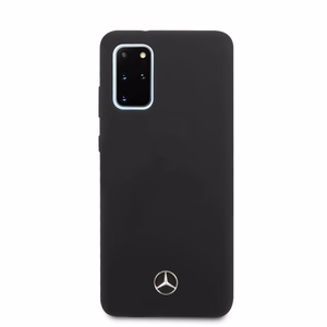 Mercedes Silicone Line viedtālruņa apvalks Samsung Galaxy S20+ - melns